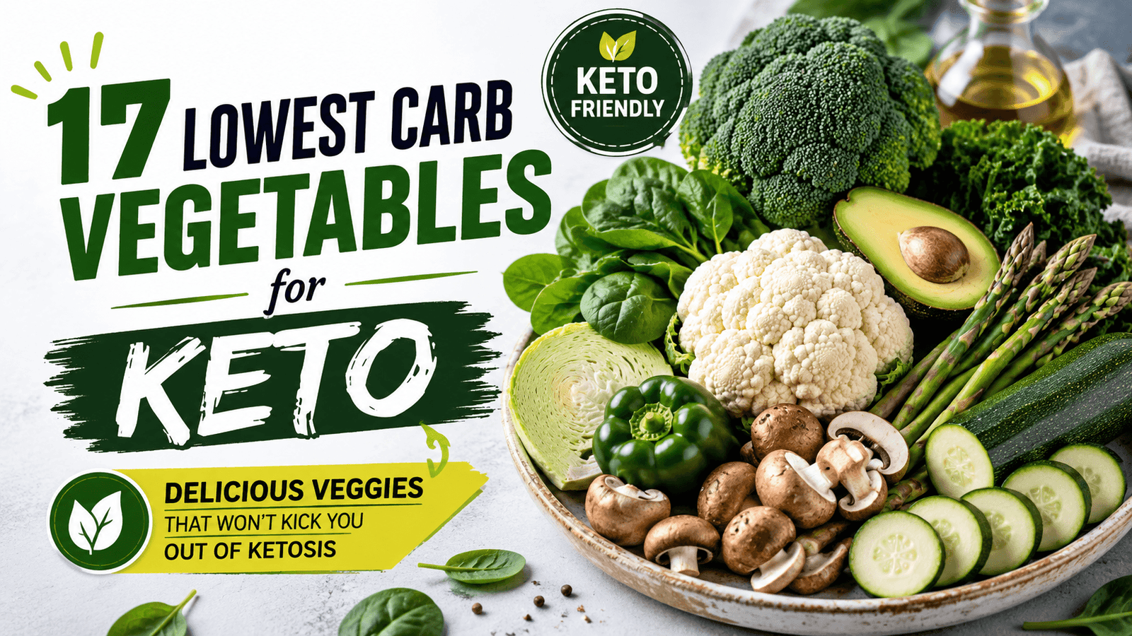17 lowest carb vegetables for keto