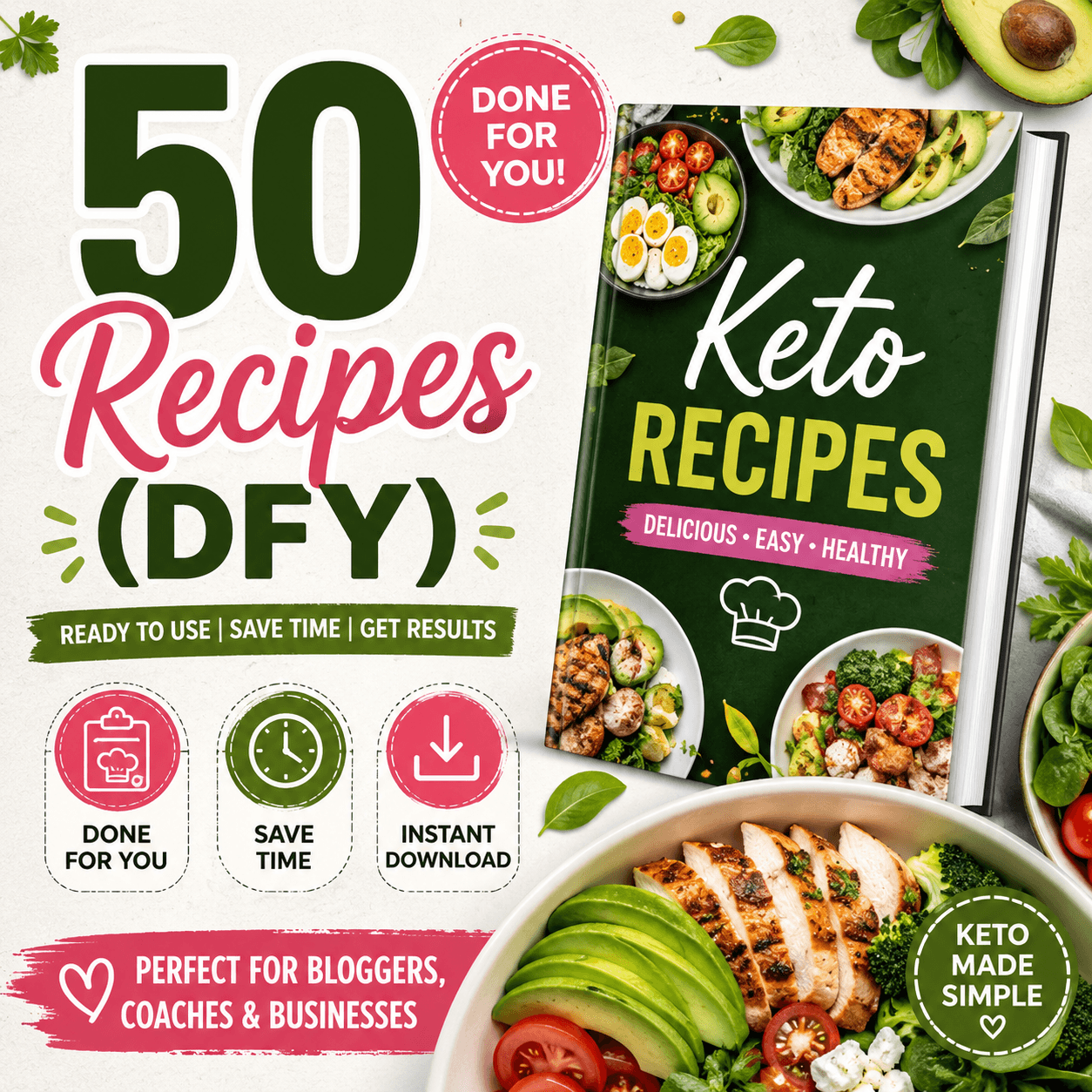 50 Keto Recipes PDF