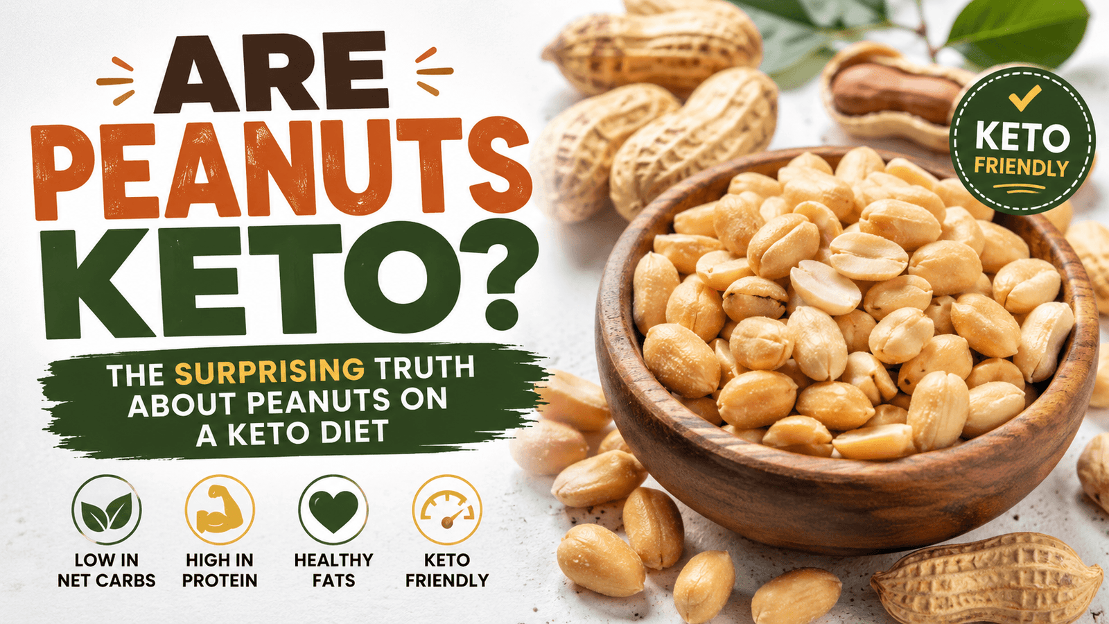 Are peanuts keto with a bowl of peanuts on a keto diet