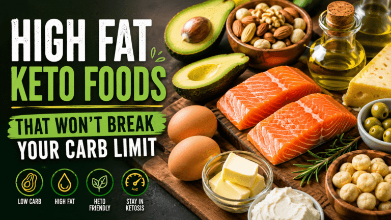 High fat keto foods that won’t break your carb limit