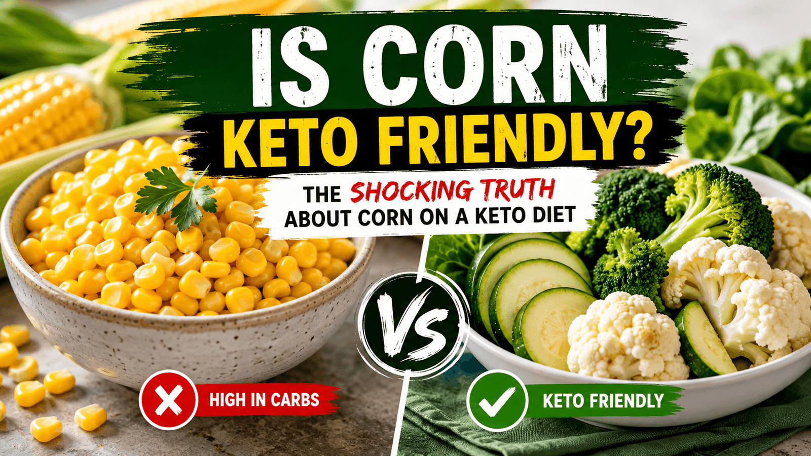 Is corn keto friendly Corn and keto-friendly low-carb vegetables