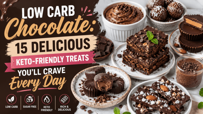 Low carb chocolate keto-friendly treats and desserts