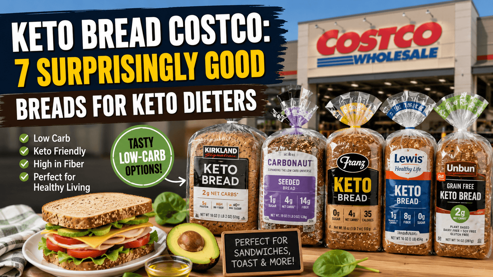 keto bread Costco low carb bread options for keto dieters